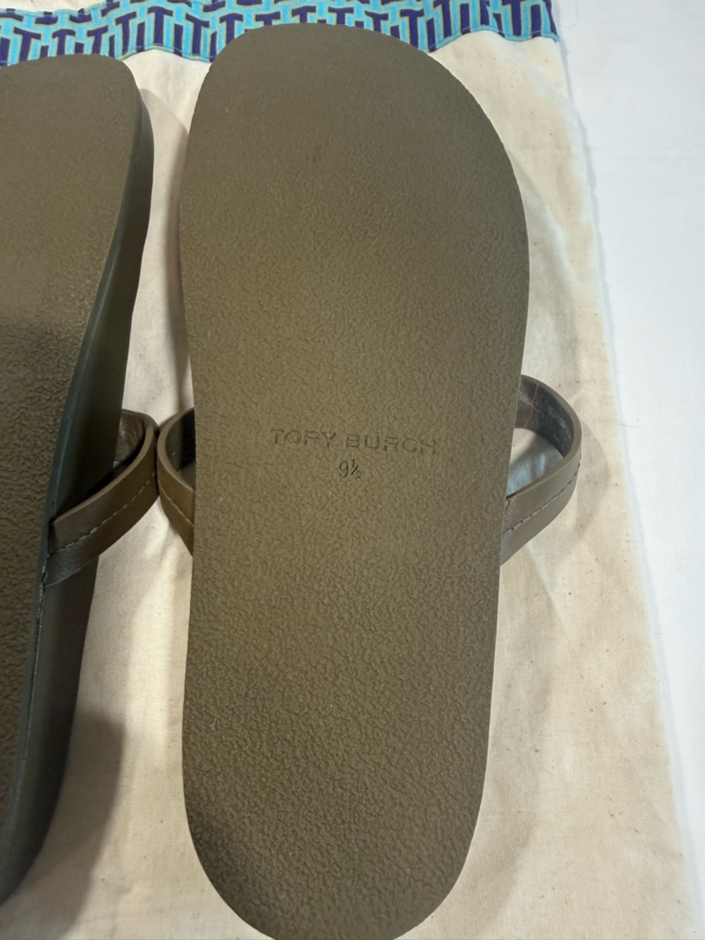 Tory Burch Miller Cloud Sandals in Olive - Picture 5 of 5